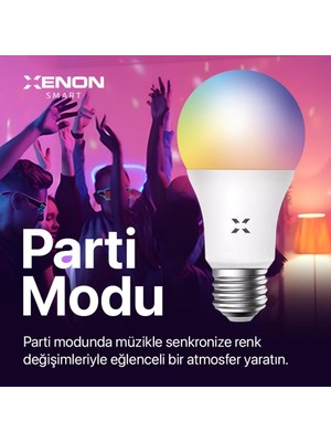 Xenon Smart Wi-Fi LED Akıllı RGB Ampul (3 adet)