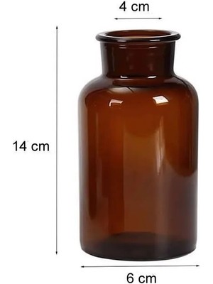 binbirdemet Amber Yazısız Cam Vazo - 250ML