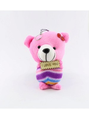 Ozka Leather Collection Pembe Ayıcık Anahtarlık