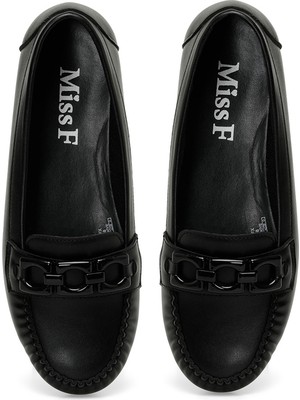 Miss F DS23007 4fx Siyah Kadın Loafer