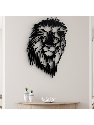 HD Metal Tablo Aslan Metal Tablo - Aslanlı Metal Duvar Aksesuarı
