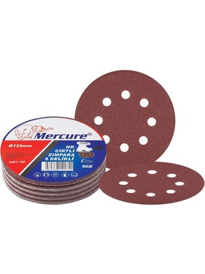 Mercure 125 mm 180 Kum Delikli Cırt Zımpara