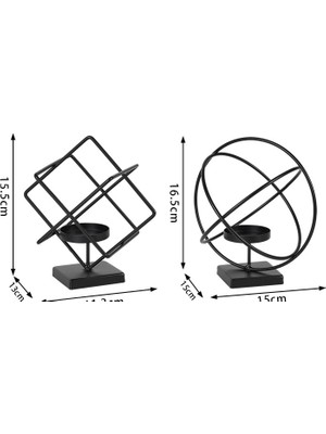 Yuug Geometrik Mumluk Basit Siyah Mumluk (Yurt Dışından)