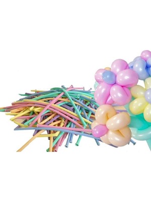 Organizasyon Pazarı Sosis Balon Rengarenk 25 li
