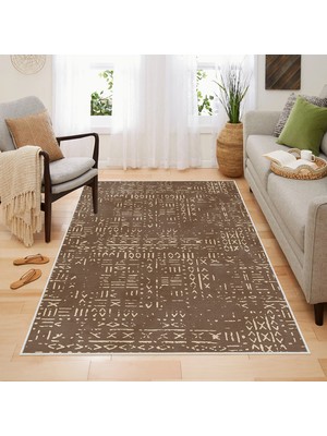 Homefesto Halı Kilim Dekoratif Özel Tasarım Yıkanabilir,İnce, Kaymaz Tabanlı, Modern Halı