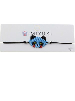 X-lady Accessories Altın Renk Turkuaz Panda Model Miyuki Bileklik - 2935