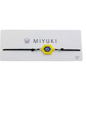 X-lady Accessories Altın Renk Sarı Göz Model Miyuki Bileklik - 2942