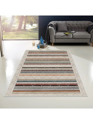 Homefesto Halı Kilim Dekoratif Özel Tasarım Yıkanabilir,İnce, Kaymaz Tabanlı, Modern Halı