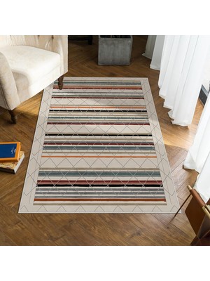 Homefesto Halı Kilim Dekoratif Özel Tasarım Yıkanabilir,İnce, Kaymaz Tabanlı, Modern Halı