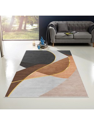 Homefesto Halı Kilim Dekoratif Özel Tasarım Yıkanabilir,İnce, Kaymaz Tabanlı, Modern Halı