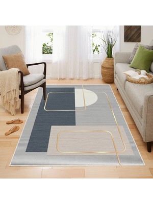 Homefesto Halı Kilim Dekoratif Özel Tasarım Yıkanabilir,İnce, Kaymaz Tabanlı, Modern Halı