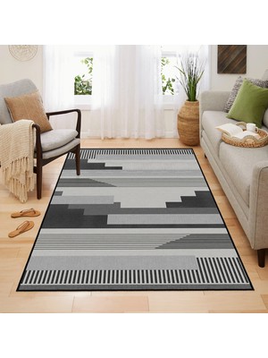 Homefesto Halı Kilim Dekoratif Özel Tasarım Yıkanabilir,İnce, Kaymaz Tabanlı, Modern Halı