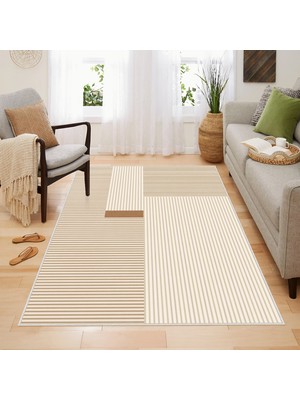 Homefesto Halı Kilim Dekoratif Özel Tasarım Yıkanabilir,İnce, Kaymaz Tabanlı, Modern Halı