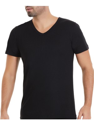 Yıldız Çamaşır Yıldız 3'lü Modal V Yaka Erkek Fanila T-Shirt Q126