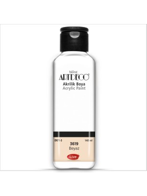 Artdeco Akrilik Boya 140 Ml - 3619 Beyaz
