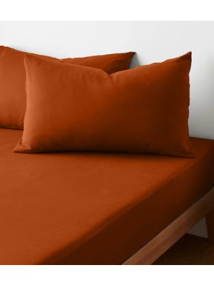 Sabia %100 Pamuk 62 Tel (155 TC) Okotex Sertifikalı Çift Kişilik 140x200 cm Lastikli Çarşaf Seti