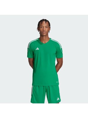 Adidas Yeşil Erkek Tiro 23 League V Yaka Forma T-Shirt IC7477