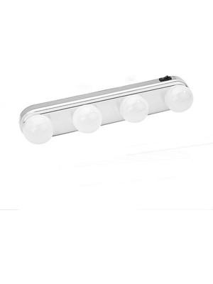 Habby Ayna Far Beyaz 4 Ampul-Makyaj Aynası Lambası (Yurt Dışından)