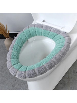 DouranShop No.8 Tarzı Ev Sıcak Yumuşak Kalınlaşmak Klozet Kapağı Isıtıcı Closestool Mat Banyo Klozet Kapağı Evrensel Peluş Tuvalet Minderi (Yurt Dışından)