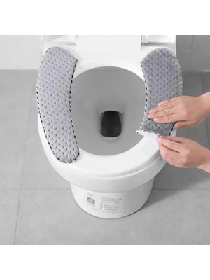 DouranShop Çikolata Tarzı Kış Kalın Klozet Kapakları Yumuşak Yıkanabilir Wc Tuvalet Çıtası Evrensel Closestool Mat Koltuk Kılıfı Banyo Aksesuarları (Yurt Dışından)