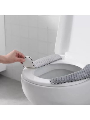 DouranShop Çikolata Tarzı Kış Kalın Klozet Kapakları Yumuşak Yıkanabilir Wc Tuvalet Çıtası Evrensel Closestool Mat Koltuk Kılıfı Banyo Aksesuarları (Yurt Dışından)