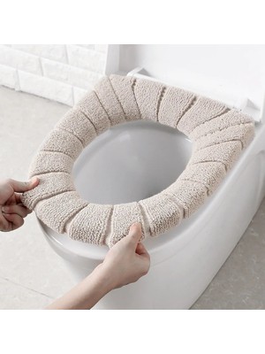 DouranShop F Tarzı Yıkanabilir Mat Banyo Klozet Kapağı Closestool Tuvalet Kapağı Pedi Ev Dekor Sıcak Yumuşak Ped Banyo Aksesuarları (Yurt Dışından)