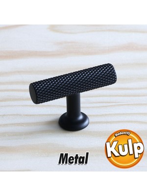 Badem10 Doruk Kulp Düğme Mobilya Mutfak Dolabı Çekmece Dolap Kulpları Kapak Kulpu Kulbu Siyah Metal