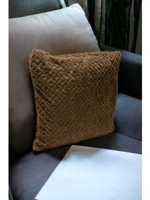 Mislina Home Bohem Dekoratif Yastık Kılıfı Kırlent Kılıfı 43 x 43   cm   Kahverengi Otantik Dsn