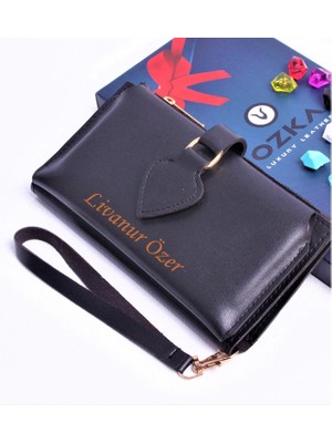 Ozka Leather Collection Siyah Maça Model Trend Kadın Cüzdanı