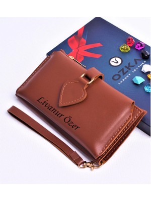 Ozka Leather Collection Taba Maça Model Trend Kadın Cüzdanı - Anahtarlık Hediyeli!