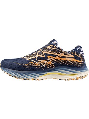 Mizuno Wave Rider 27 Roxy Kadın Koşu Ayakkabısı Lacivert