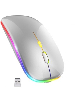 Blackbird Game Center Gri Rgb Şarjlı Kablosuz 1600DPI Işıklı Kablosuz Mouse Bwm6