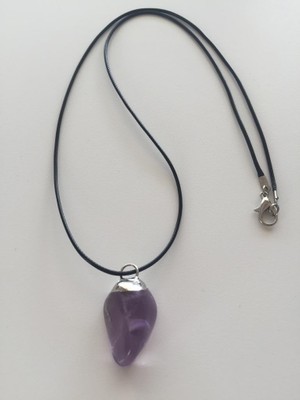 Afa Tasarım Doğal Taş Ametist Kolye