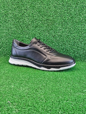 Prego (M.y.m) Poli Hafif Taban Hakiki Deri Günlük Erkek Ayakkabı Siyah