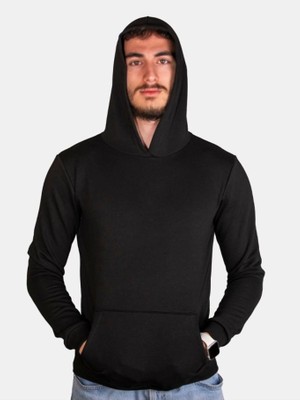 Çapıt Unisex Üç Iplik Şardonsuz Standart Kesim Kapşonlu Sweat