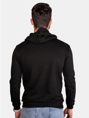 Çapıt Unisex Üç Iplik Şardonsuz Standart Kesim Kapşonlu Sweat