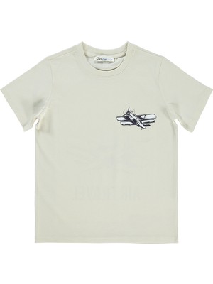 Civil Boys Erkek Çocuk Tişört 6-9 Yaş Fildişi