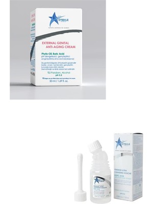 Etoile Mon External Genital Anti Aging Cream 50 ml &feminine Ultra Cleansing Douche 100 ml