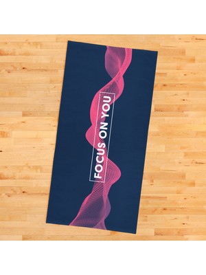 The Lucid Lab Focus On You / Pembe-Lacivert Spor Havlusu