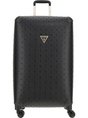 Guess Siyah Unisex Çekçekli Sert Valiz TWD74529880-BLA