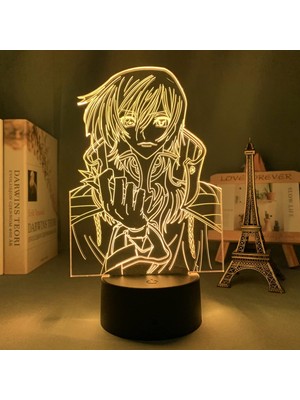 Shatıan LED Gece Işığı Anime Lelouch Lamperouge Yatak Odası Dekoru Çocuklar Için Doğum Günü Hediyesi Manga Odası Masası 3D Lamba Çocuklar Için, Erkek, Kız 7 Renk Pxjd (Yurt Dışından)