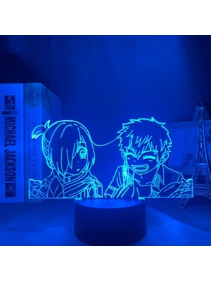 Shatıan Boy Için Tuvalet Bağlı Anime 3D Gece Lambası 16 Renkler Kız Odası Dekor Illusion LED Lamba USB Manga Hanako Kun Şekil Uygun Çocuklar Hayranlar Noel Hediyeleri (Yurt Dışından)