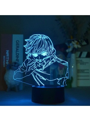 Shatıan Hayranları Için Anime Jujutsu Kaisened 3D Nightlight 16 Renkler Dekor Illusion Uzaktan Kumandalı LED Lamba, Manga Jujutsu Kaisen Şekil Noel Hediyesi Oyuncaklar Çocuklar/erkekler (Yurt Dışından)