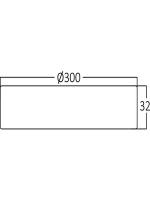 Braytron BP03-31830-BRY 18W 6500K S.üstü Yuvarlak LED Panel Beyaz Işık 2'li Paket