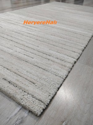 Foneks Halı Oslo Yumuşak Dokulu 28368A Krem Bej 160X230 cm