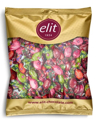 Elit Çikolata Stella 1 kg Glutensiz Çilek Şeftali Vişne Elma Aromalı Hediye Çikolata