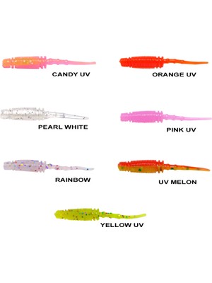 Ryuji Rock Worm 4cm Kokulu Silikon Yem ( 12 Adet )