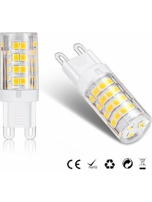 Qisem 10 Adet-Led Ampul-G9-52 LAMBA-220V Sıcak Beyaz 3000K (Yurt Dışından)