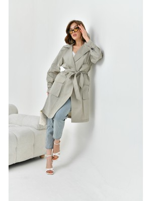 FTZ Women Kadın Paraşüt Kap  Gri 30745