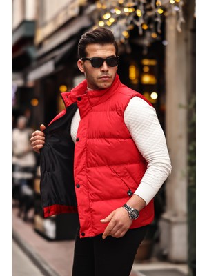 Stil Kombin Gizli Cep Kapaklı Şişme Yelek Paris Pldp 2966